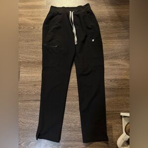 Figs Black Straight Leg Pants